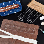 PH PandaHall 6pcs 3 Sizes Zipper Making Templates - Image 5