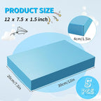 LuckyFoam Blue 5 Pack 12x7.5x1.5 inch Foam Sheets 1.5 Inch Thick | Polystyrene - Image 2