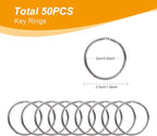 100PCS Swivel Snap Hooks with Key Rings, Premium Metal Swivel Lobster Claw - Image 3