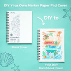 Ohuhu Double-Sided Marker Pad Art Sketchbook Bleedproof - Image 3