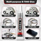 ALECPEA B7000 Bedazzling Glue, 16 Pack 15ml Clear Rhinestone Adhesive - Image 3