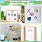 60 Pcs Magnetic Canvas Panel Mini Canvas Boards - Image 5