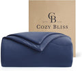 Cozy Bliss Cooling Comforter Twin Size, Reversible Lightweight Cooling Blankets by CozyBliss