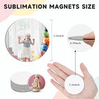 40 Pcs Sublimation Magnets Custom Round Fridge Magnets Personalized Sublimation - Image 2
