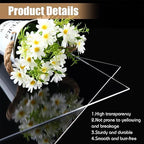 Wesiti 10 Pieces Clear Acrylic Sheet Cast 1/8" - Image 3