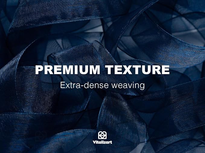 Vitalizart Navy Blue Ribbon Organza Sheer Ribbon 1 inch x 30 Yd in Total - Image 4