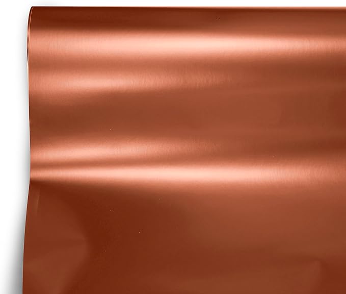 VViViD DECO65 Satin Chrome Rose Gold Adhesive Craft Vinyl 12" x 5ft - Image 2