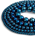 Zenkeeper 108Pcs Blue Hematite Spacer Loose Beads Bulk - Image 3