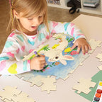 50 Piece Blank Wooden Puzzle Jumbo Size, Each Piece 4x3.2 Inches | Wooden Blank - Image 4