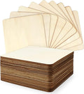 TKOnline 25Pcs 6 x 6 x 1/10 Inches Unfinished Basswood Sheets by TKOnline