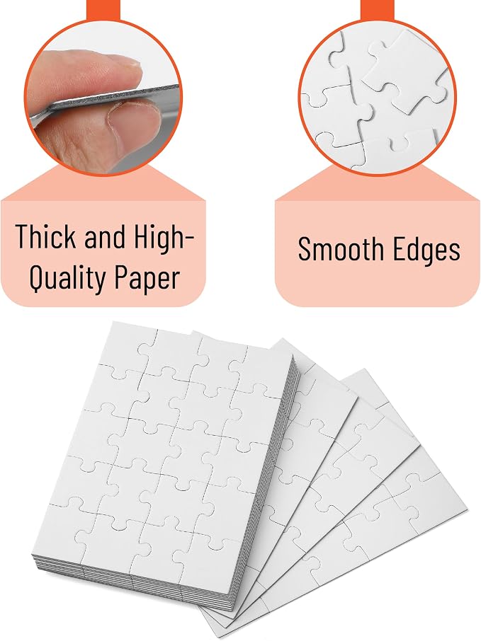Mr. Pen- Blank Puzzle Bulk, 13 Pack, 20 Pieces/Pack, 5.5 x 8.1 Inch, Arts & DIY - Image 3