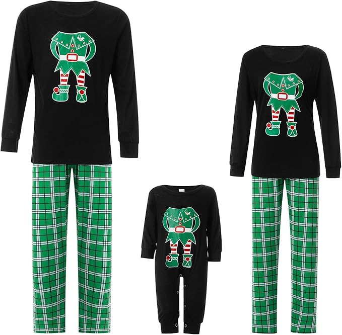 Awoscut Family Christmas Pajamas Matching Pajamas for Family, Xmas PJs Sets Holiday Sleepwear