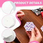 1000 PCS 1.5" White Hexagon Piecing Paper Templates, Quilting Templates - Image 3