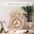 ROKR 3D Wooden Puzzles for Adults Owl Clock - Image 3