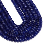 Songxi 5x8mm Natural Royal Blue Chalcedony Stone Rondelle Beads, Gemstone - Image 7