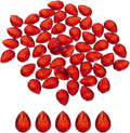 MECCANIXITY 50PCS Flat Back Acrylic Teardrop Gems 13x18mm Artificial Rhinestones by MECCANIXITY