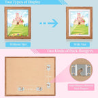 Kids Art Frames, 10x12.5 Front Opening Kids Artwork Frames Changeable, Dark - Image 2