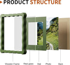8X8 Wavy Picture Frame With Mat - Image 4