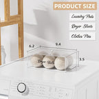 Acrylic Dryer Ball Holder Dispenser Container, Laundry Room Organization | - Image 2