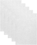 MECCANIXITY 5 Sheets Silver Shiny Foam Sheets, 8 Inch x 12 Inch Sparkle EVA by MECCANIXITY
