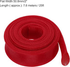 uxcell Expandable Sleeving, 2-inch 25ft Cable Sleeve - Image 3