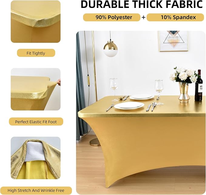 6-Pack 6ft Spandex Table Covers - Image 2