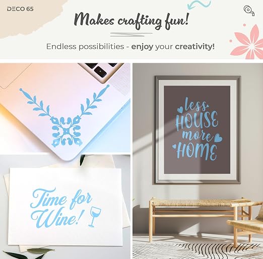 VViViD DECO65 Matte Pastel Ice Blue Permanent Adhesive Craft Vinyl - Image 2