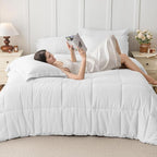 JOLLYVOGUE Twin Comforter Set, Ultra-Soft Bed in a Bag Twin Size 5 Pieces - Image 6