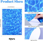 Telooco 6 Sheets Ripple Water Sticker, Ocean Diorama Supplies Paper, Self - Image 2