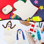 Soulchen 12 Pcs DIY Cotton Hand Puppet Kit 8 x 9.8 Inch Making Your Own Puppets - Image 5