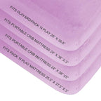 Biloban Pack and Play Sheets Fitted, 2 Pack Pack and Play Sheet Fits - Image 4