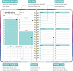 Undated Weekly Planner, Weekly To Do List Notebook - Image 2