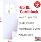 Hygloss Cardstock Door Knob Hanger Blank White - Image 2