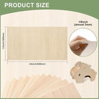 10 Pack Basswood Sheets 1/8x12x24 Inch, Unfinished Wood - Image 2