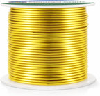 Mandala Crafts 16 Gauge Light Gold Tone Anodized Aluminum Craft Wire 100 FT | - Image 2