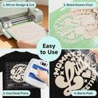 TECKWRAP Heat Transfer Vinyl for T-Shirts, 50+ Washes, REACH Certified & Dryer - Image 8