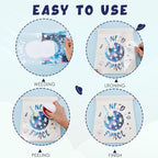 Tintnut Starry Sky Galaxy Heat Transfer Vinyl, PU HTV sheets, easy cut & weed - Image 4