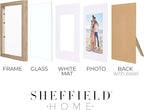 Sheffield Home 4 Piece Gallery Wall Frame Set, 8x10 Inch, Light Natural - Image 6