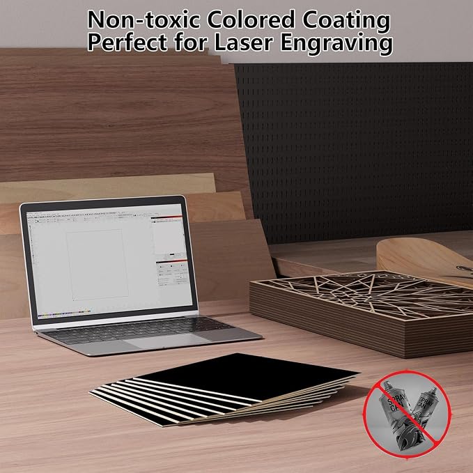 4 Pack Pre-Painted Colored Plywood Sheets, DIY Crafts, Models Making - Image 4