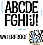 Bemeol 30 Sheets Large Letter Stickers 4 Inch Alphabet Letter Stickers Self - Image 3