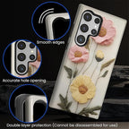 Case for Samsung Galaxy S24 Ultra Case, Faux Embroidery Boho Floral Design - Image 5