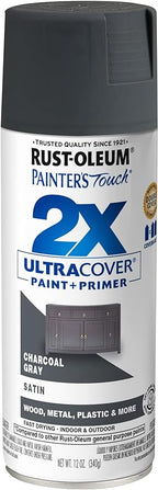 Rust-Oleum Painter's Touch 2X Ultra Cover Spray Paint, Satin Charcoal Gray | by Rust-Oleum