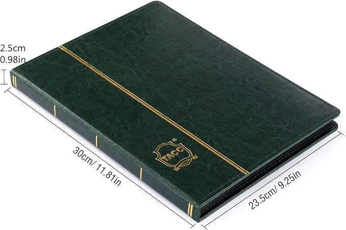 Ettonsun Leather 60-Pocket Paper Money Album Currency Holders - Image 2