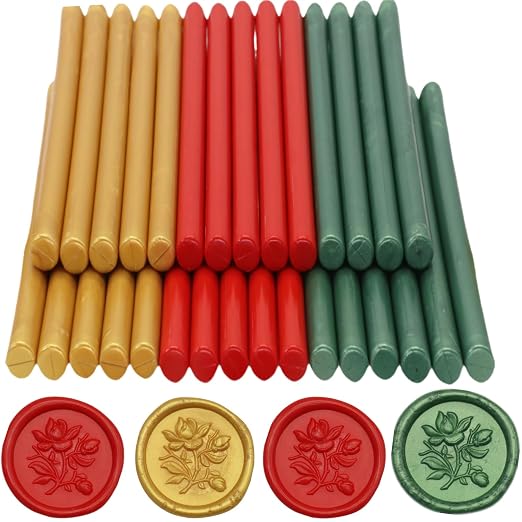 Wax Seal Sticks, Atopbb 30pcs Glue Gun Wax Sealing Sticks Beads Only Suit by Unknown
