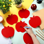 Ireer 48 Pcs Foam Apple Cut Outs Red Apples Shapes Cutouts Bulletin Board - Image 3