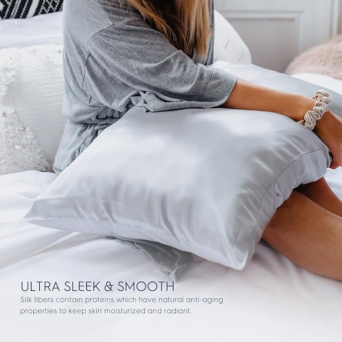Tafts Pillow Cases - 22mm 100% Pure Mulberry 6A Silk Pillowcase - Image 4