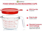 M MCIRCO 6 Pcs Glass Measuring Cups - Image 3