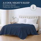 Lane Linen 100% Organic Cotton Twin Size Flat Sheet Only - Image 4