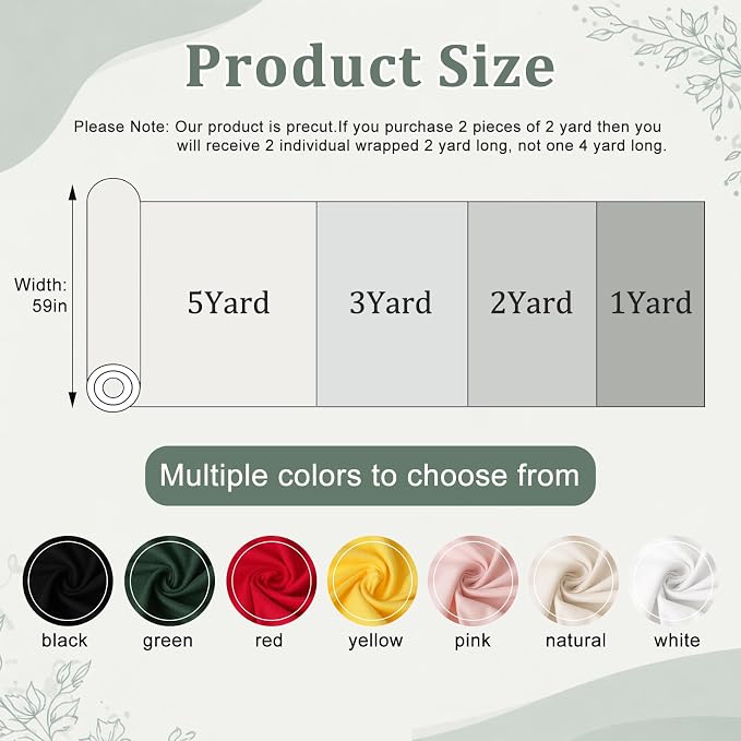 59”W Cotton Flannel Fabric, Super Soft 150GSM, Medium Weight Solid Arts & - Image 2
