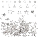 Tibetan Star Charms Silver Hollow Pentagram Pendants Metal Star Charms Hollow by BoutigemJewelry